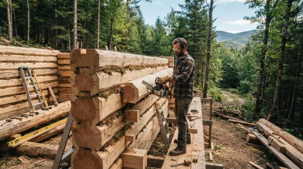 Opter pour un habitat durable : guide des matériaux et techniques des maisons en rondins